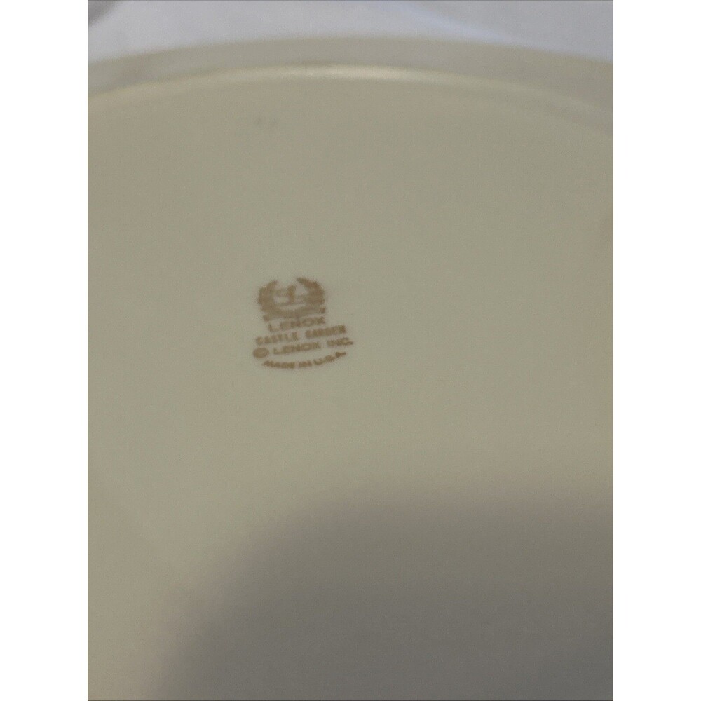 Vintage Lenox China Castle Garden Dinner Plate Lot Of 3 Plates - Picture 11 of 12